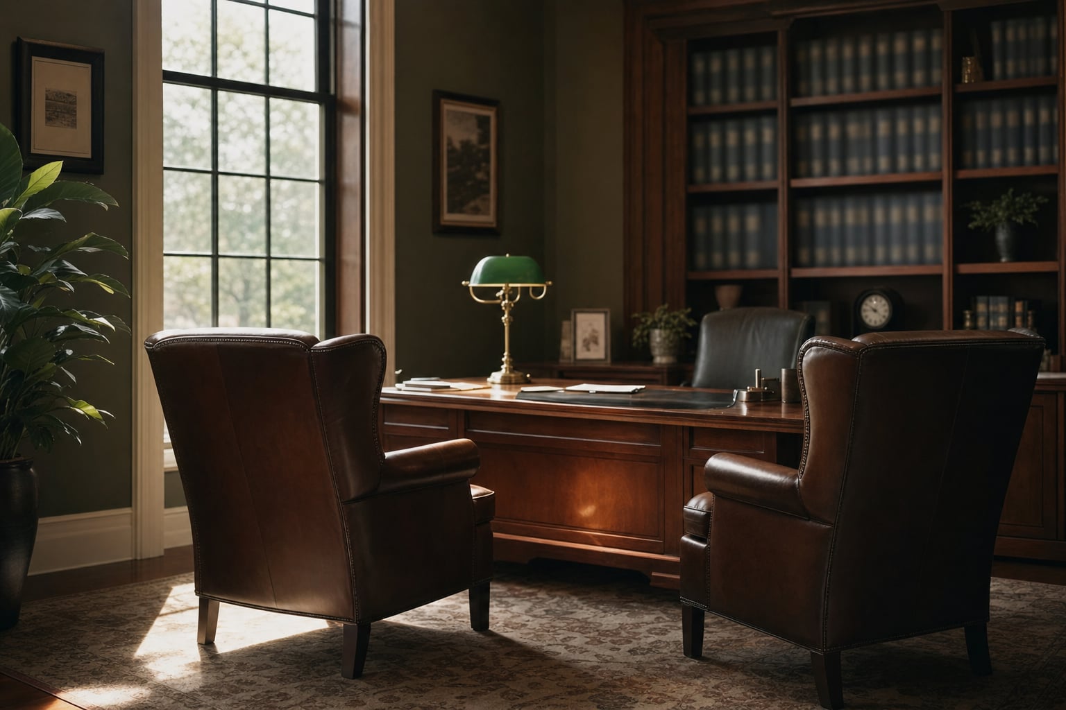 An advisor’s desk in morning light — reading glasses, a fountain pen, and a letter in progress