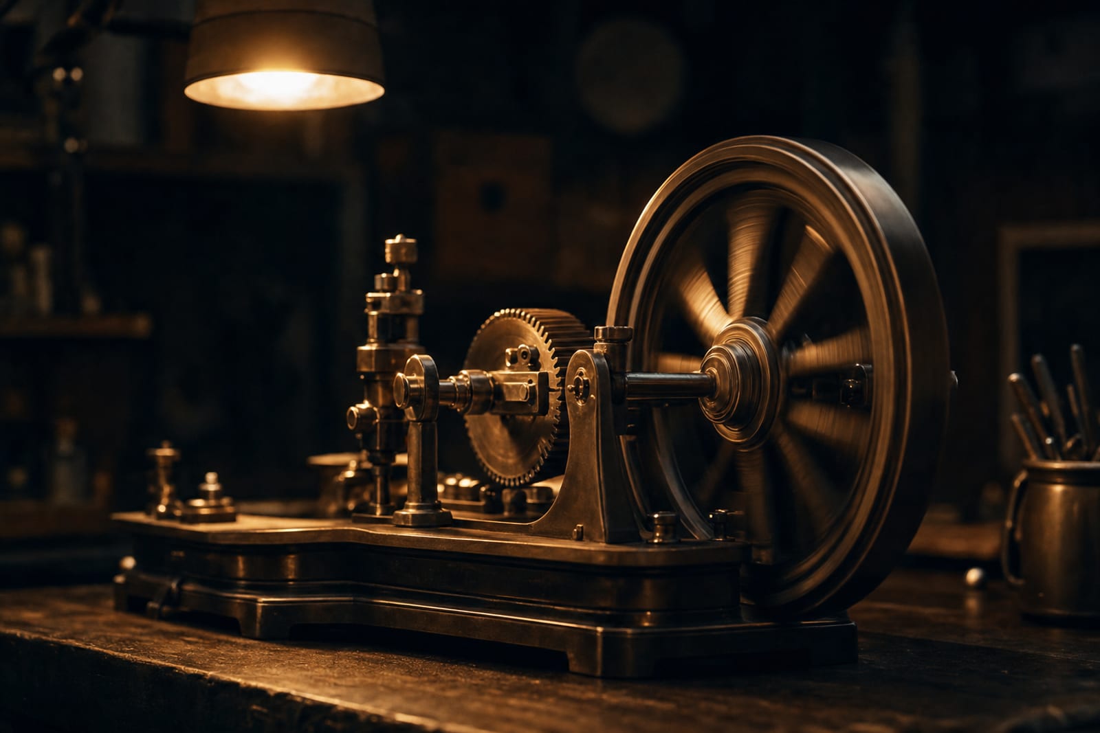 The machine — quietly running in the dark